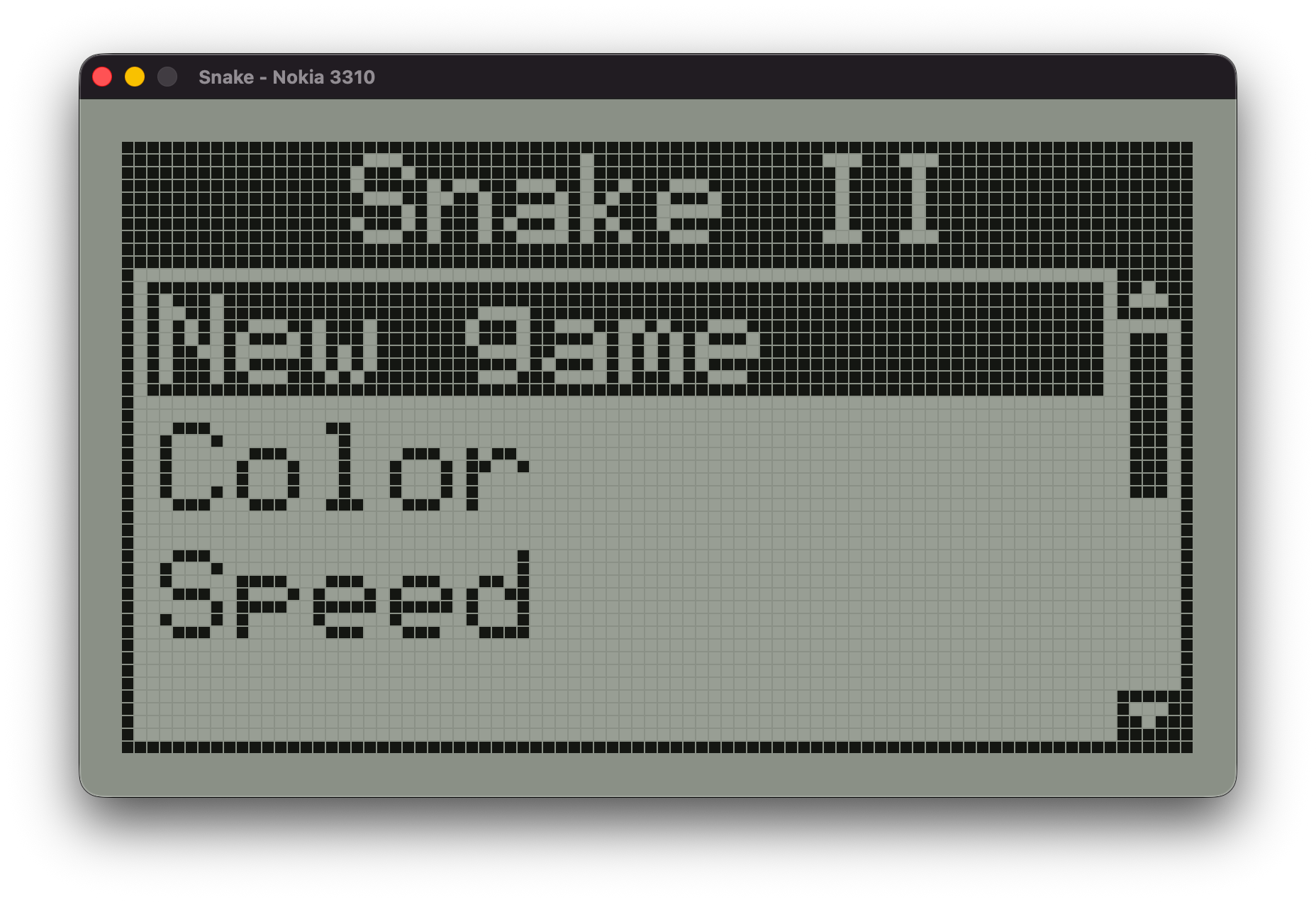 Snake — Grey palette